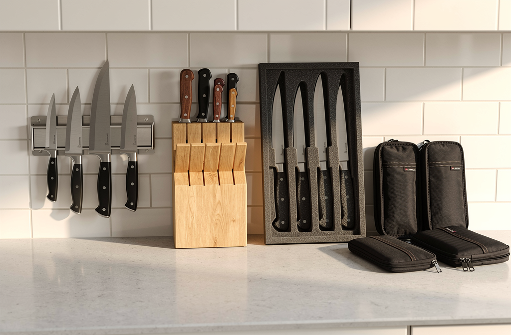 Comment ranger ses couteaux de cuisine : 4 solutions pratiques