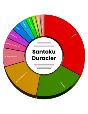 Santoku Duracier Noir