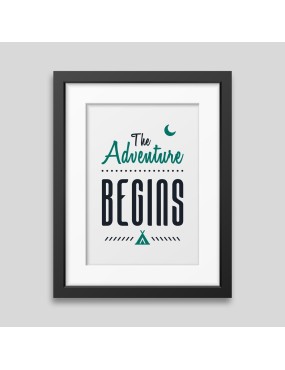 Affiche encadrée The adventure begins