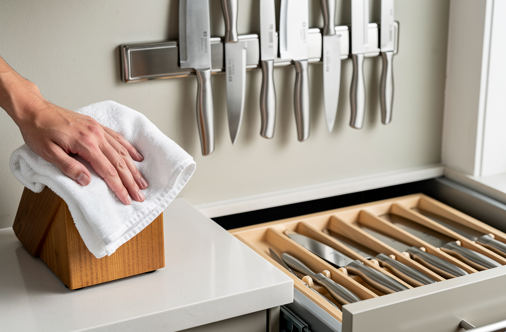 Entretien et sécurité du rangement des couteaux