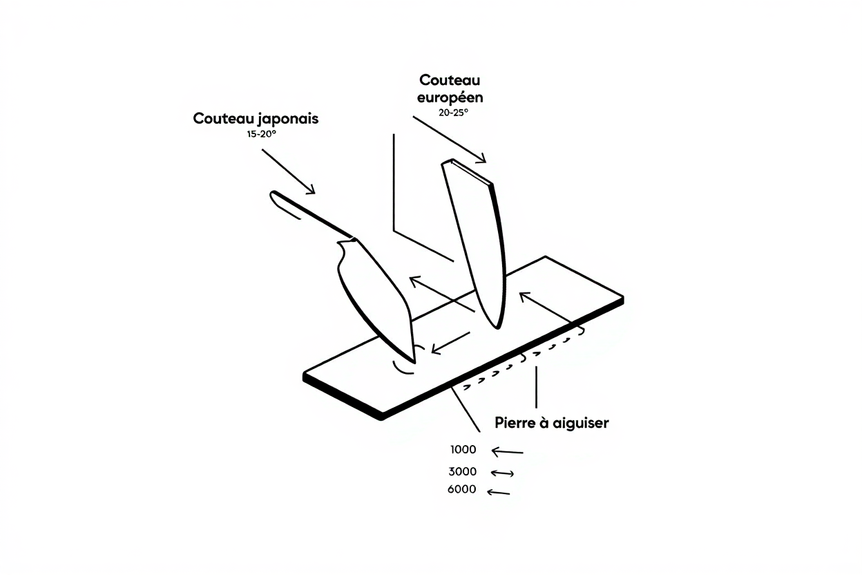 Angles et techniques d'affûtage