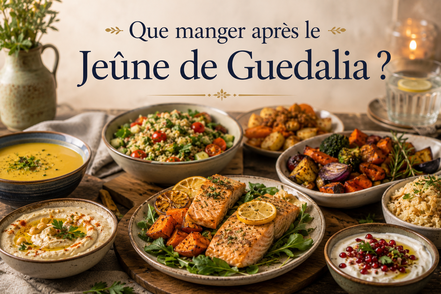 Que manger après le Jeûne de Guedalia ? Idées de repas pour rompre le jeûne