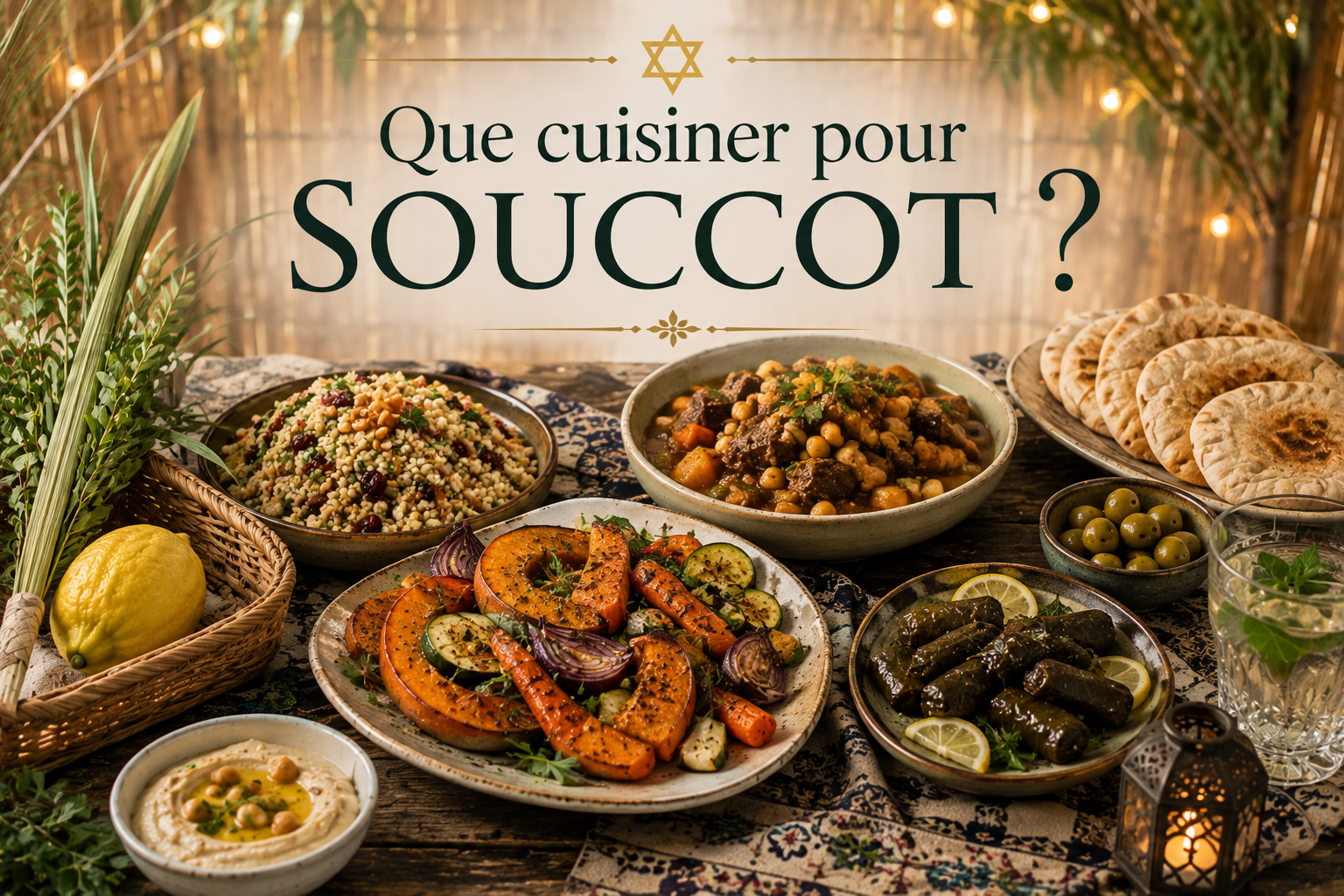 Que cuisiner pour Souccot ? 15 recettes et idées de repas à partager dans la Soucca